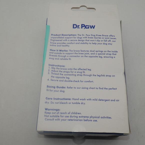 NEW Dr. Paw Dog ACL Knee Brace for Torn ACL Hind Leg Secure Fit Size XL - Picture 5 of 11